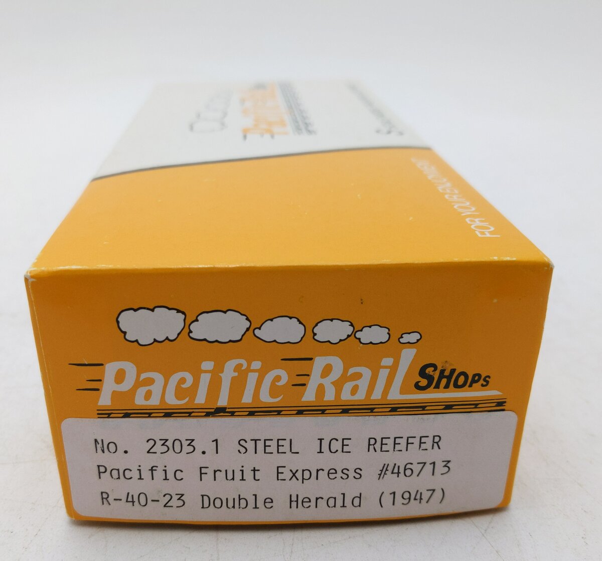 Pacific Rail 2303 S Gauge Steel Ice Refrigerator  Kit #46713 MT/Box