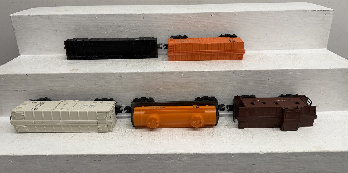 Lionel Vintage O Freight Cars: 3472, 6017, 6034, 6462 & 6465 [5] VG