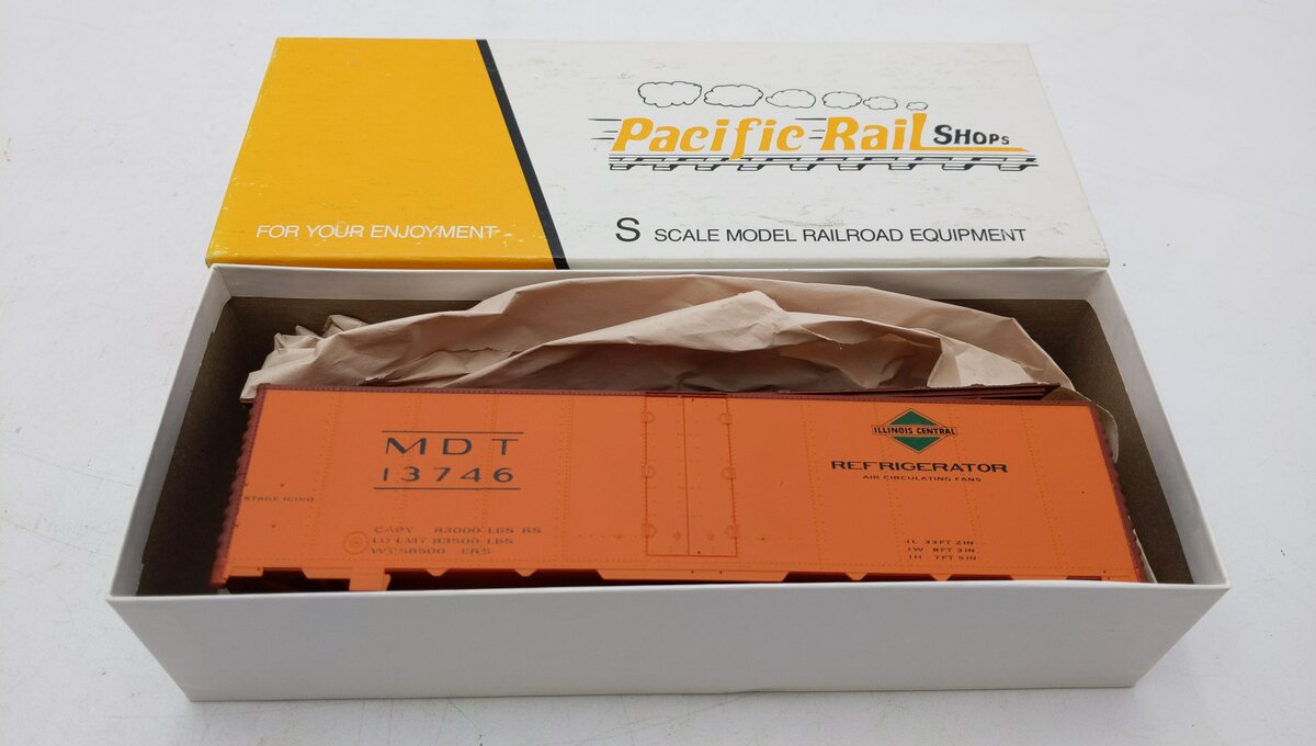 Pacific Rail 2314 S Gauge Steel Ice Refrigerator   Kit #13746 MT/Box