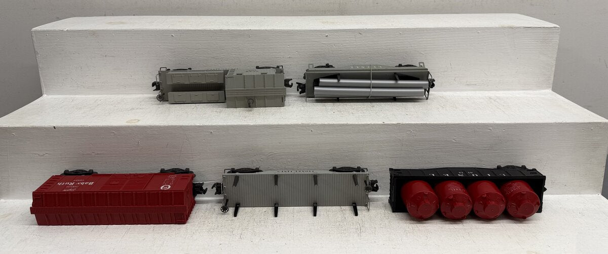 Lionel Vintage O Freight Cars: X6014, 6111, 6112, 6411 & 6419 [5] VG