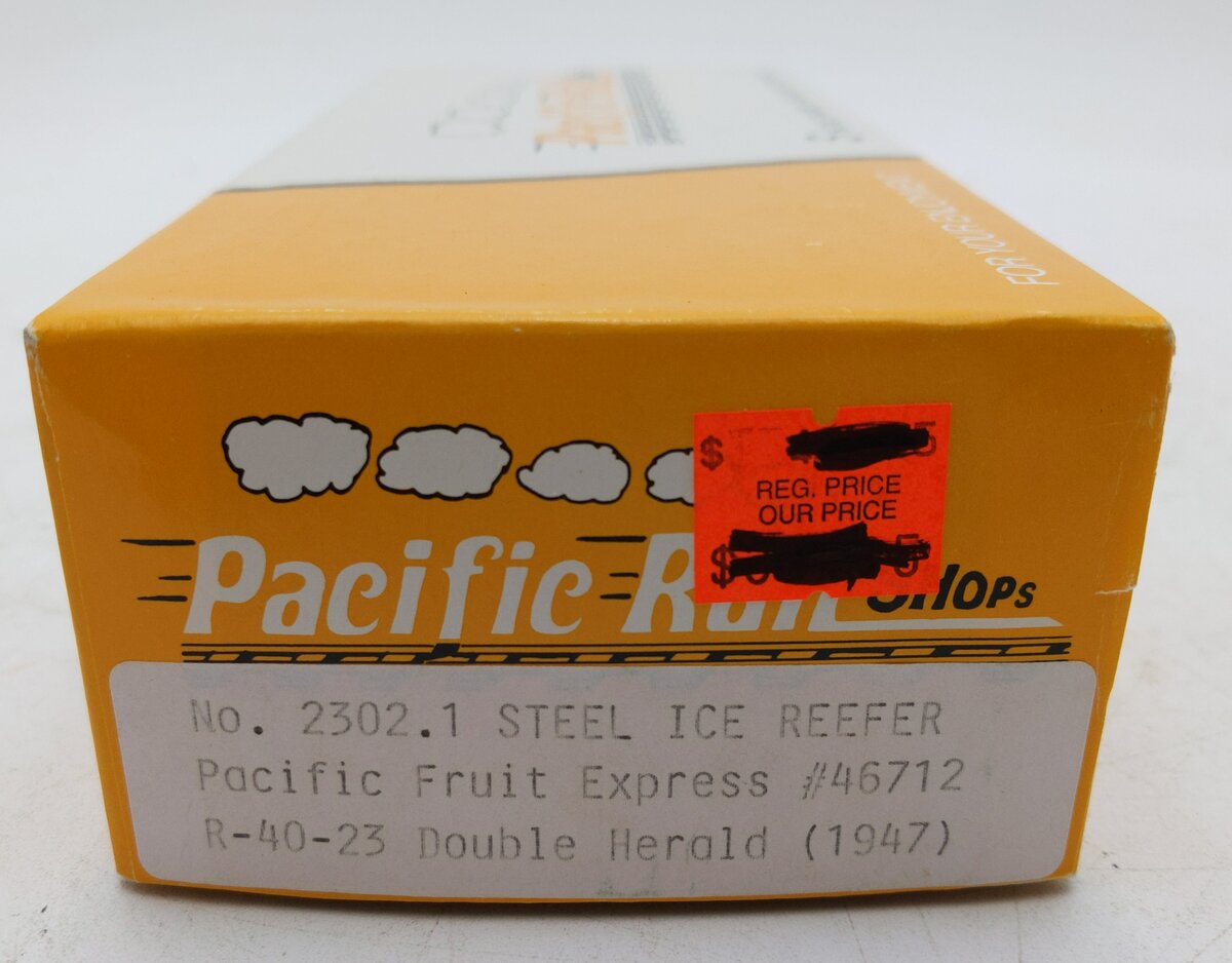 Pacific Rail 2302 S Gauge Steel Ice Refrigerator  Kit #46713 MT/Box