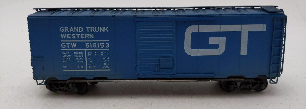 American Models 107 S Gauge GTW Boxcar #516153 VG/Box
