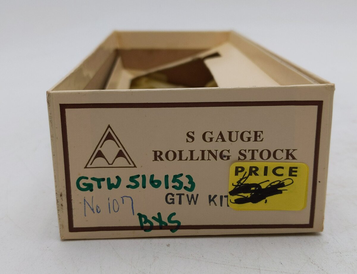 American Models 107 S Gauge GTW Boxcar #516153 VG/Box