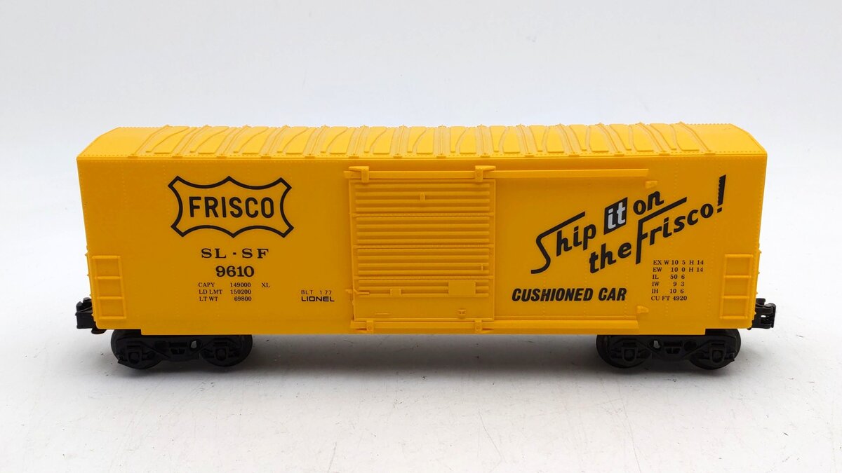 Lionel 6-9610 O Gauge Frisco Hi-Cube Boxcar EX