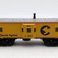 MTH 30-7713 O Gauge Chessie Bay Window Caboose #3027 LN