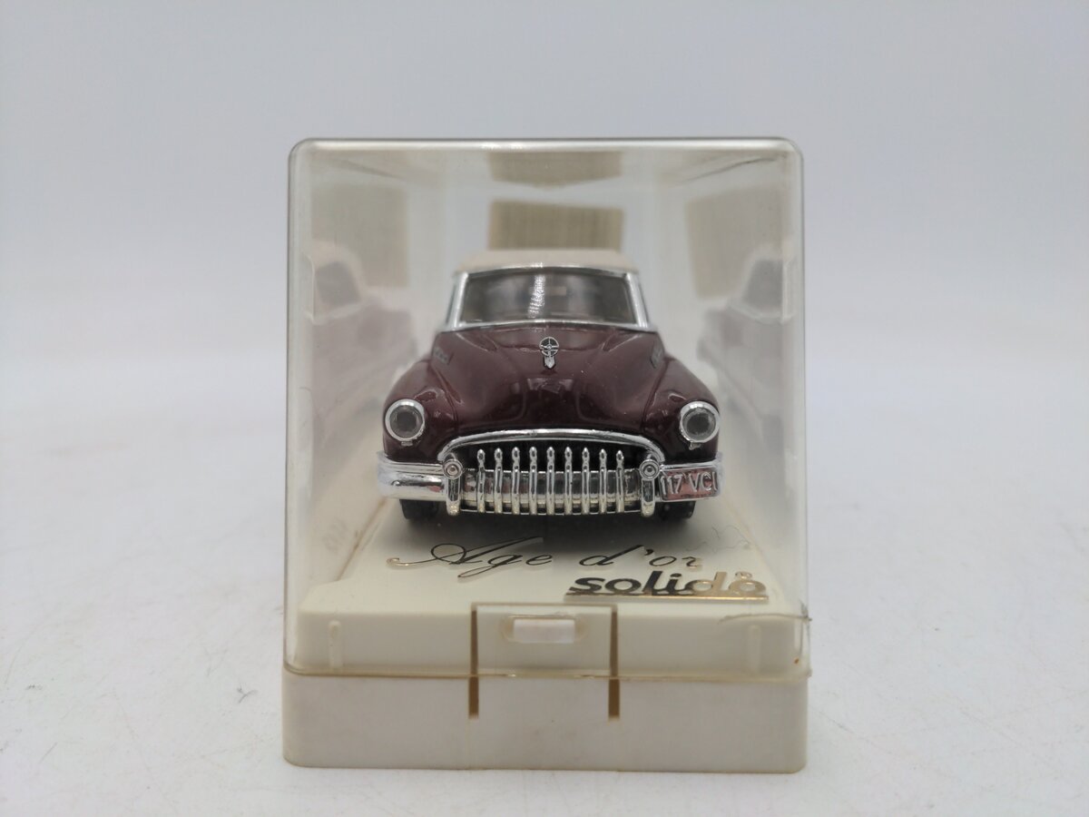 Solido 4512 1:43 Die Cast Maroon w/Off White Top 1950 Buick Super EX