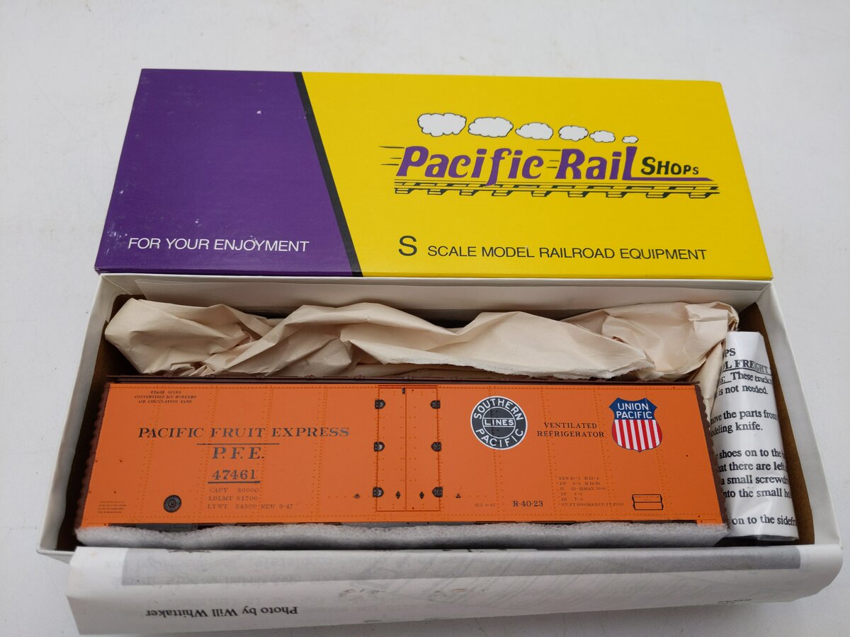 Pacific Rail 2311 S Gauge Steel Ice Refrigerator Kit #47561 MT/Box