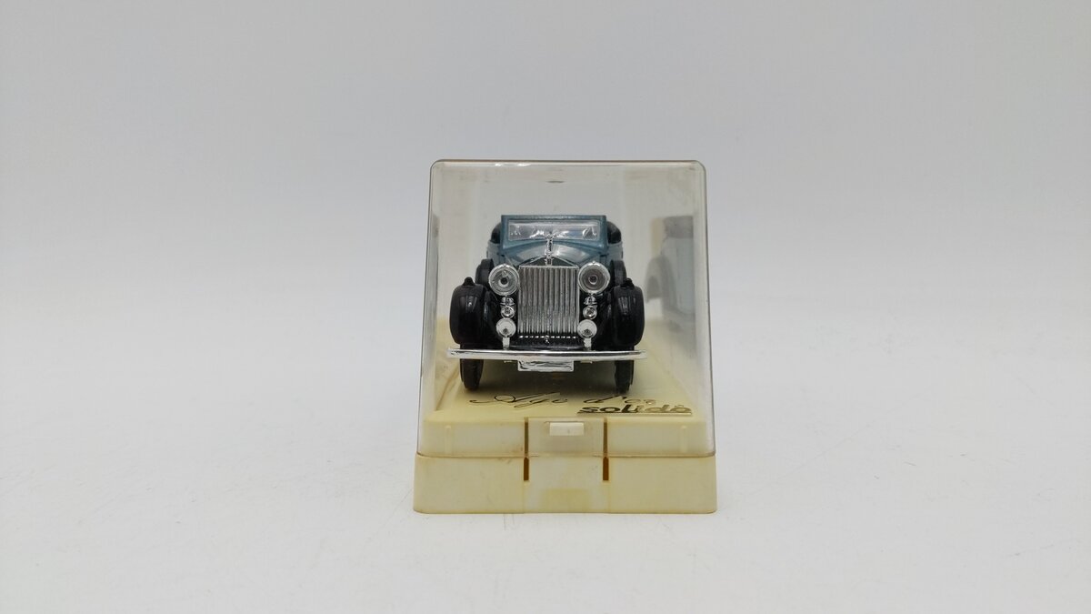 Solido 4077 1:43 Scale Age D'or Deep Gray/Black Rolls Royce Cabriolet Diecast EX/Box