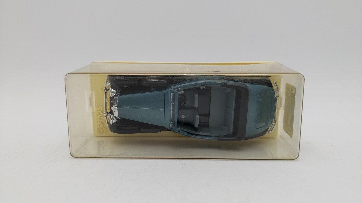 Solido 4077 1:43 Scale Age D'or Deep Gray/Black Rolls Royce Cabriolet Diecast EX/Box
