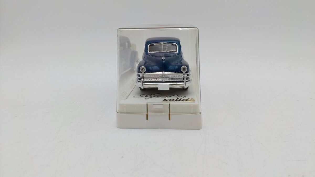 Solido 04513 1:43 Scale Age D'Or Blue Chrysler Windsor Diecast W/Plastic Case 6" EX/Box