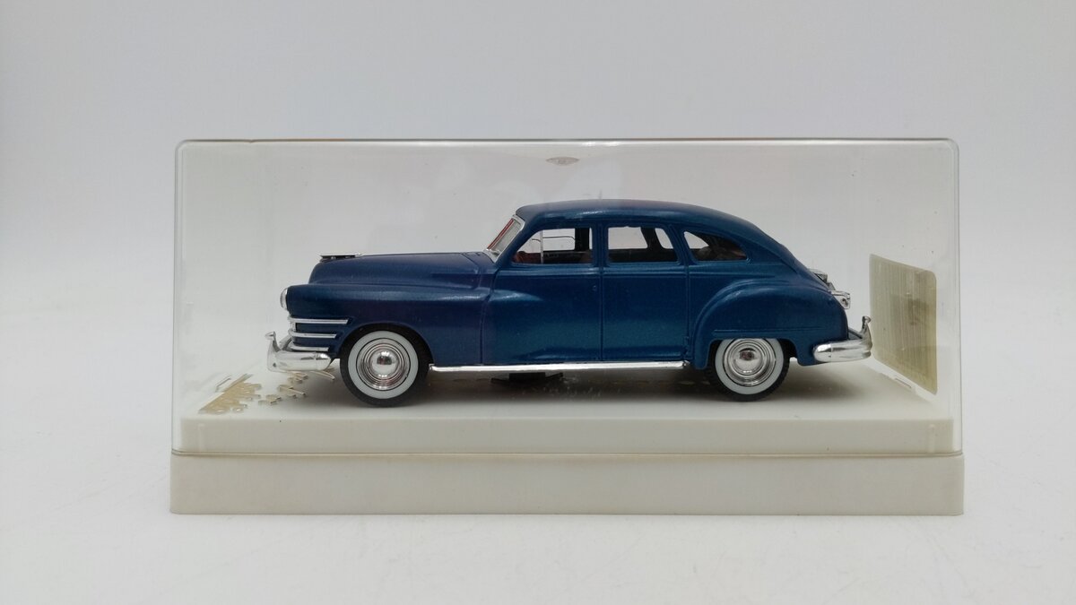 Solido 04513 1:43 Scale Age D'Or Blue Chrysler Windsor Diecast W/Plastic Case 6
