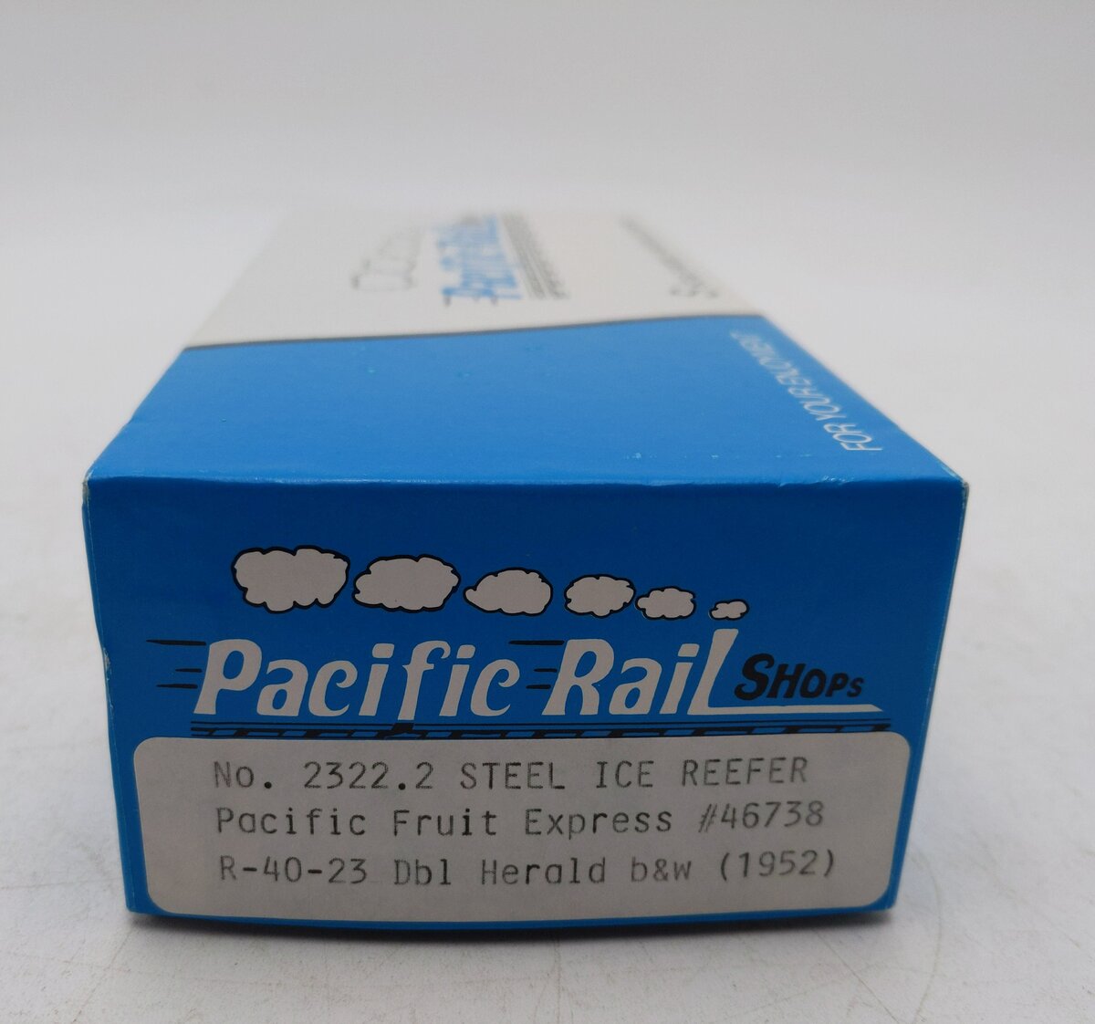 Pacific Rail 2322.2 S Gauge Steel Ice Refrigerator  Kit #46738 MT/Box