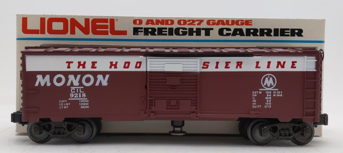Lionel 6-9218 O Gauge Monon Mail Operating Boxcar EX/Box