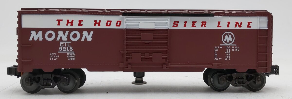Lionel 6-9218 O Gauge Monon Mail Operating Boxcar EX/Box