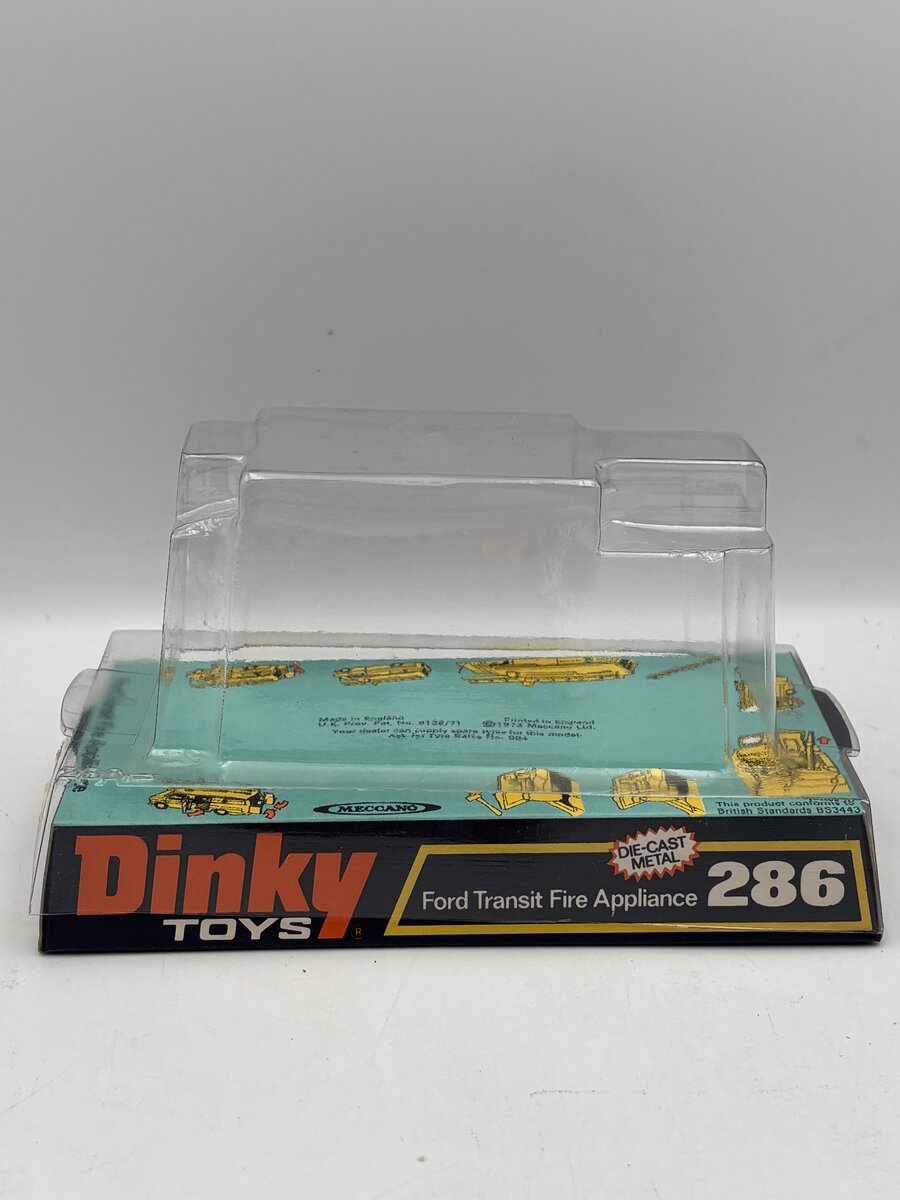 Dinky 286 1:43 Ford Transit Fire Appliance VG/Box