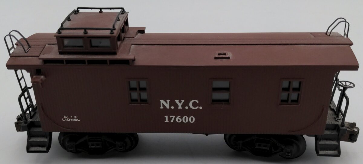 Lionel 6-17600 O Gauge New York Central Woodside Illuminated Caboose #17600 EX