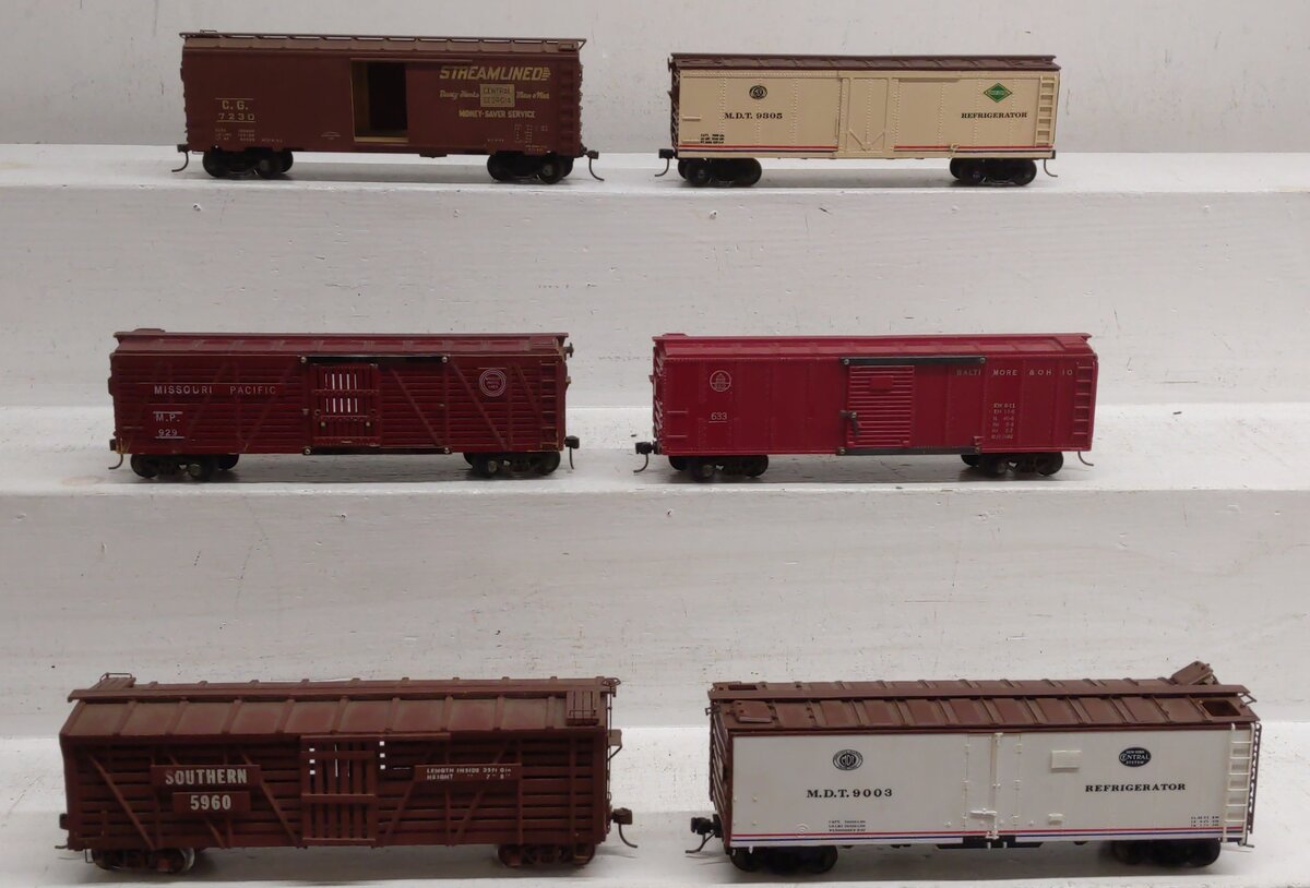 Assorted S Scale Freight Cars [6] VG