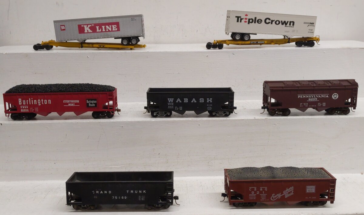 Assorted S Scale Assorted Freight Cars [7] EX