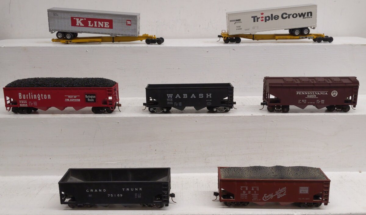Assorted S Scale Assorted Freight Cars [7] EX