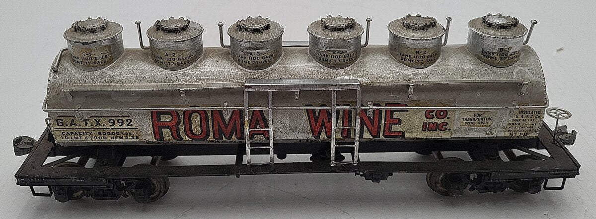 Thomas Industries O Gauge Tank Car 2-Rail #992 VG