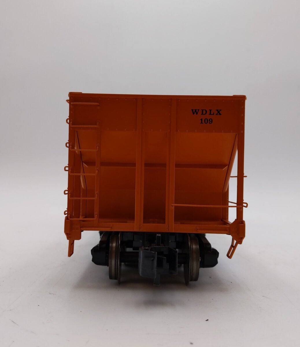 MTH 70-75059 G Scale Waddell Coal 4-Bay Hopper Car #109 LN