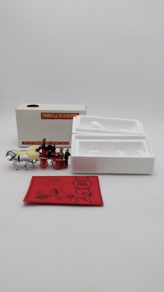 Matchbox YS-46 1:43 Scale 1880 Merryweather Steam Fire Engine Greenwich Diecast LN/Box