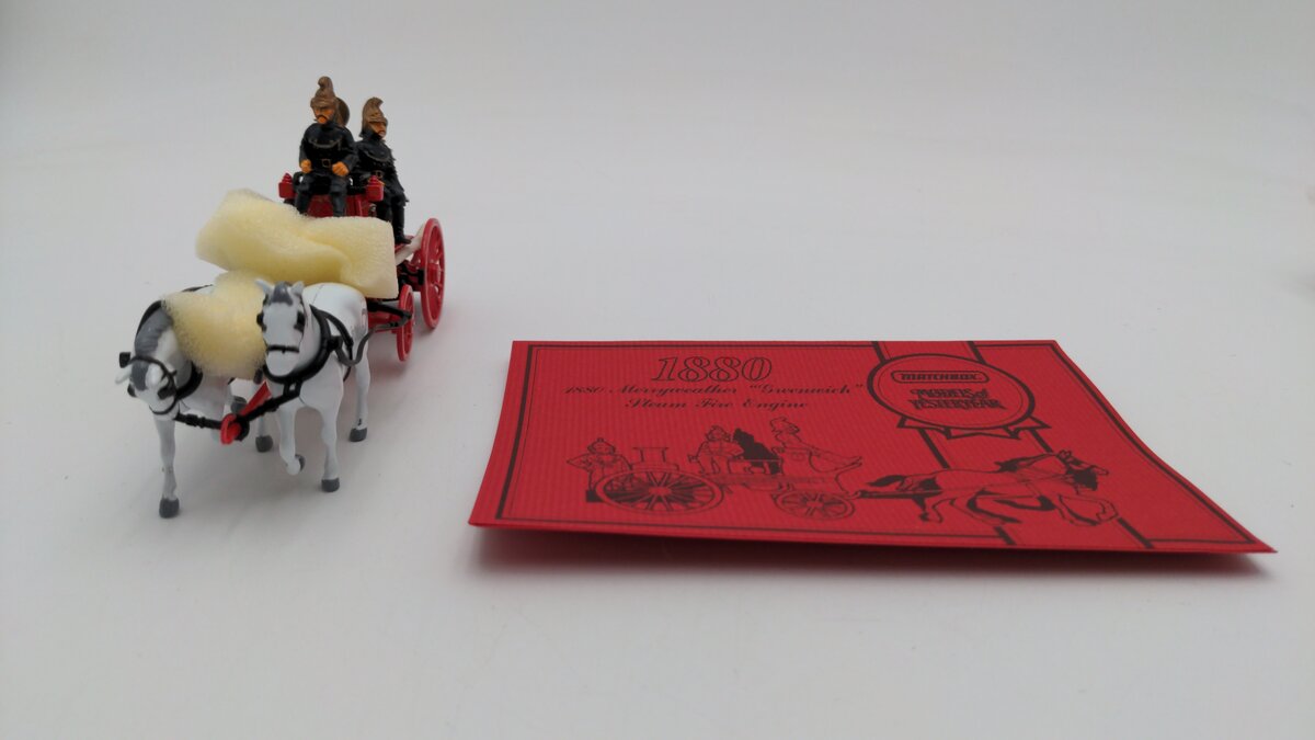 Matchbox YS-46 1:43 Scale 1880 Merryweather Steam Fire Engine Greenwich Diecast LN/Box