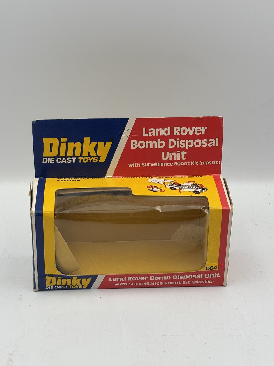 Dinky 604 1:43 Land Rover Bomb Disposal Unit EX/Box
