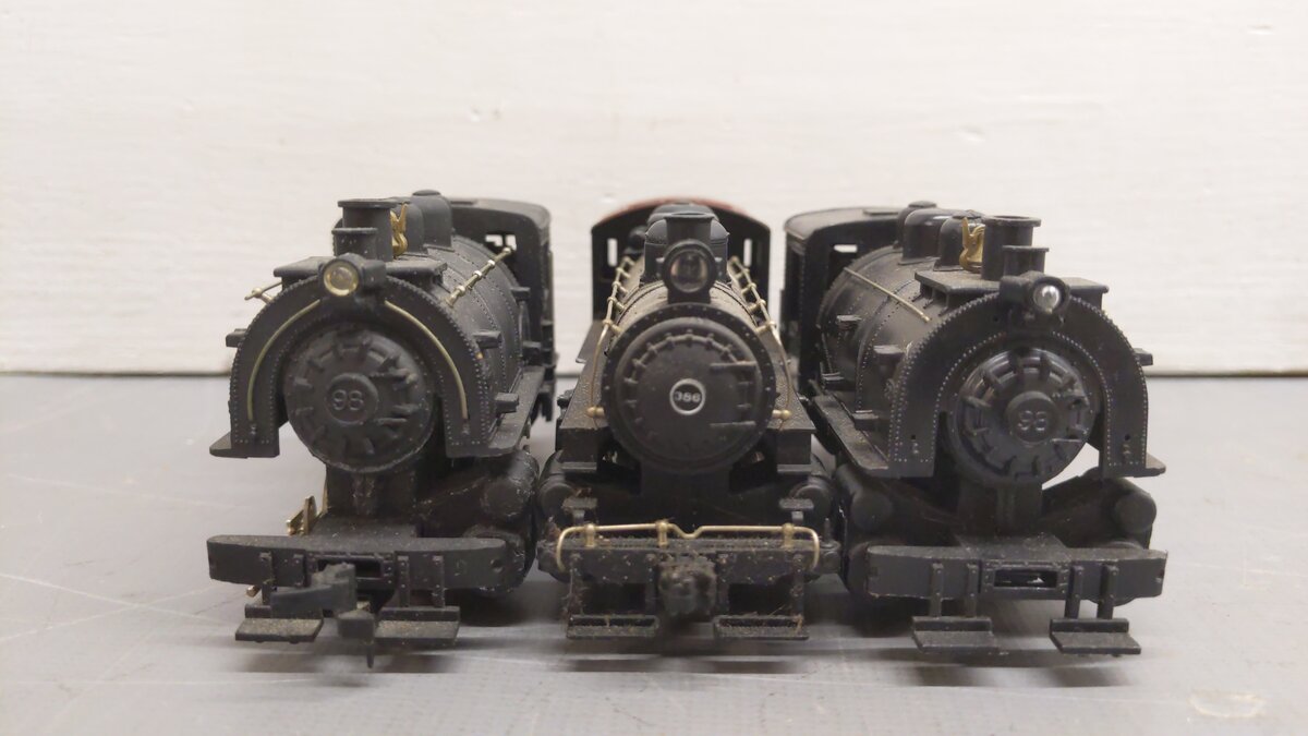 American Locomotive Company & Rivarossi HO Scale Assorted Steam Locomotives: [3] VG