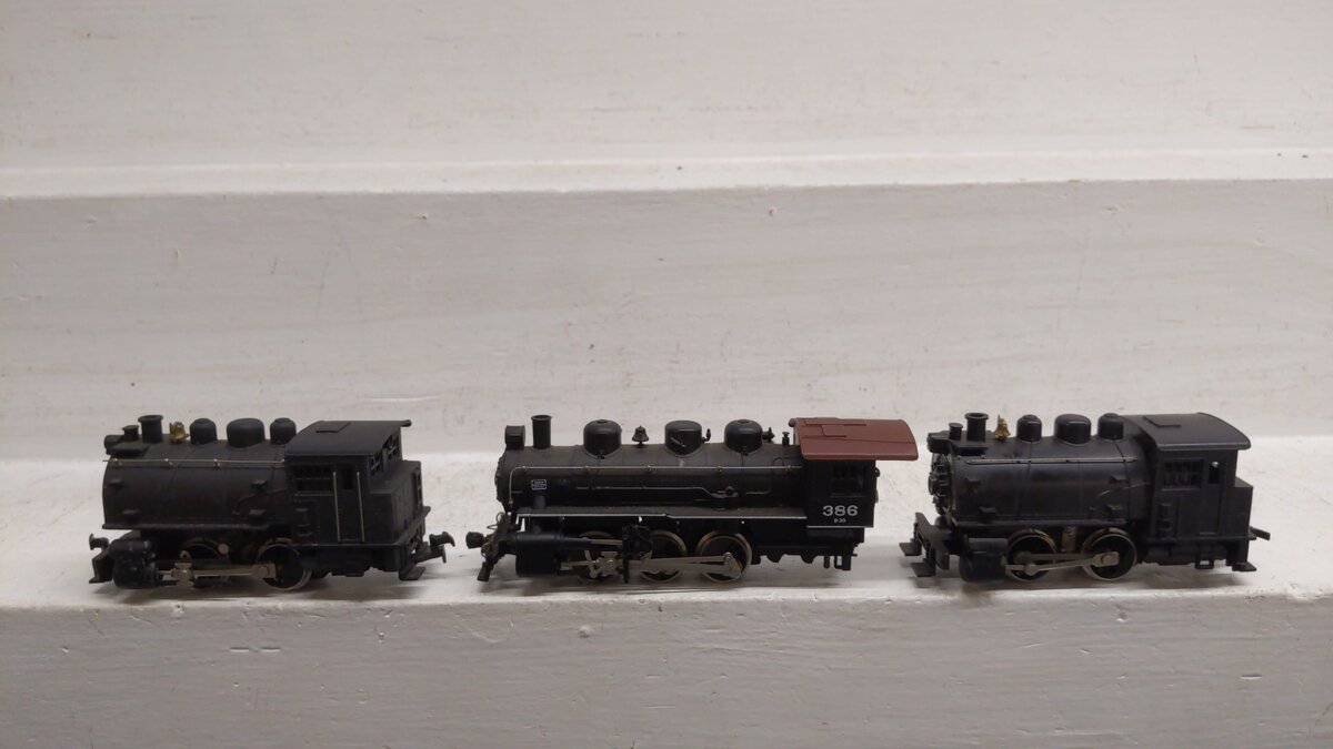 American Locomotive Company & Rivarossi HO Scale Assorted Steam Locomotives: [3] VG