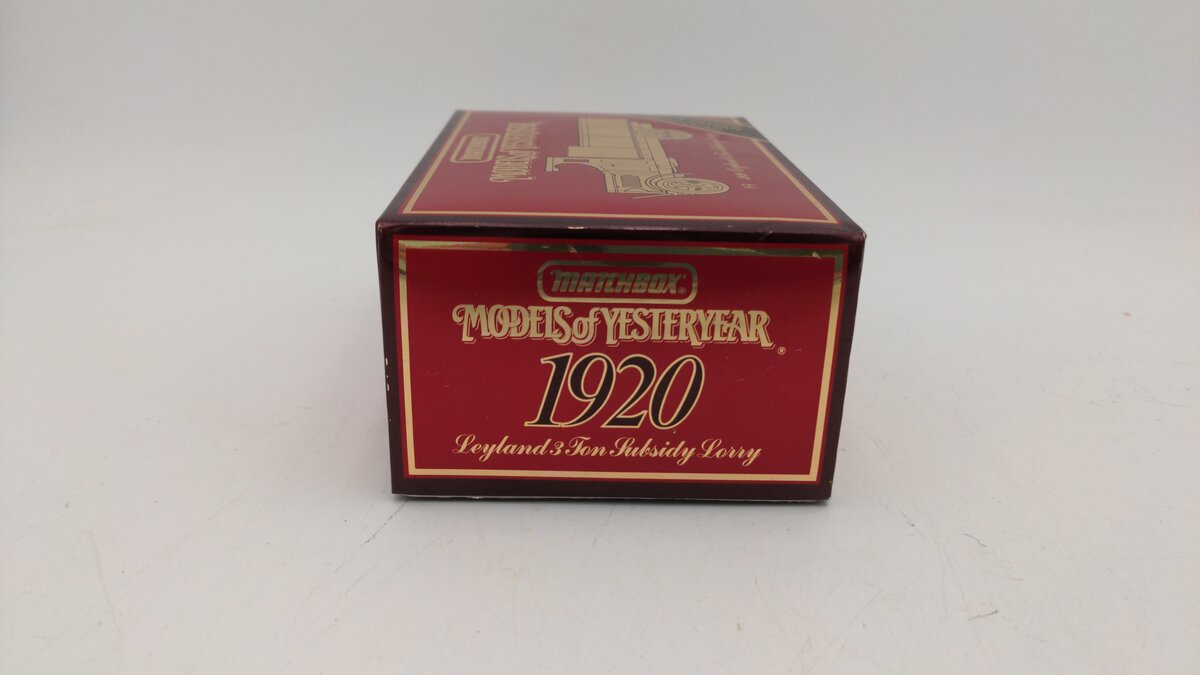 Matchbox Y9 1:43 Scale 1920 Leyland 3 Ton Subsidy Lorry Diecast Limited Edition LN/Box