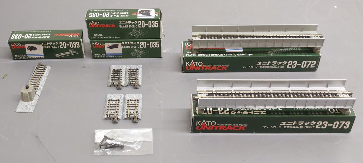 Kato N Scale Assorted Track Accessories [7] LN/Box