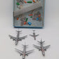 Schabak Modell 914/9 1:600 Scale Souvenir Airport Set 4 Planes Diecast(Set of 4) EX/Box