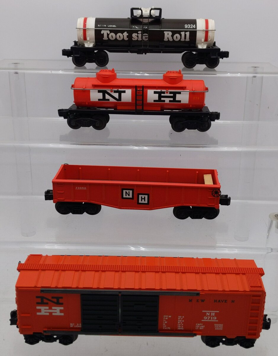 Lionel O Gauge Assorted Freight Cars #73868, 278, 9719, 9324 [4] EX