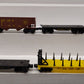 Lionel & Other O Gauge Assorted Freight Cars: 16357, 40000, 121800, 9015 [4] VG