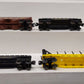 Lionel & Other O Gauge Assorted Freight Cars: 16357, 40000, 121800, 9015 [4] VG