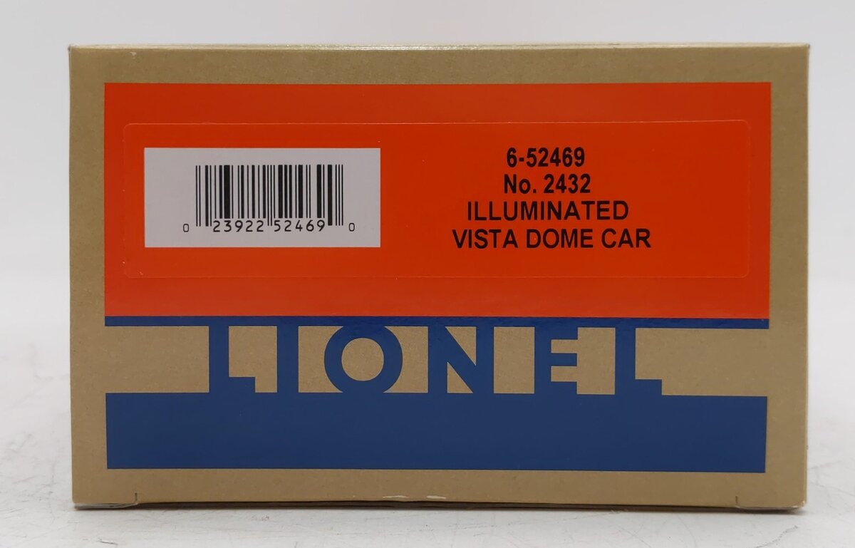 Lionel 6-52469 O Lionel Lines East Hartford Illuminated Vista Dome Car #2432 LN/Box