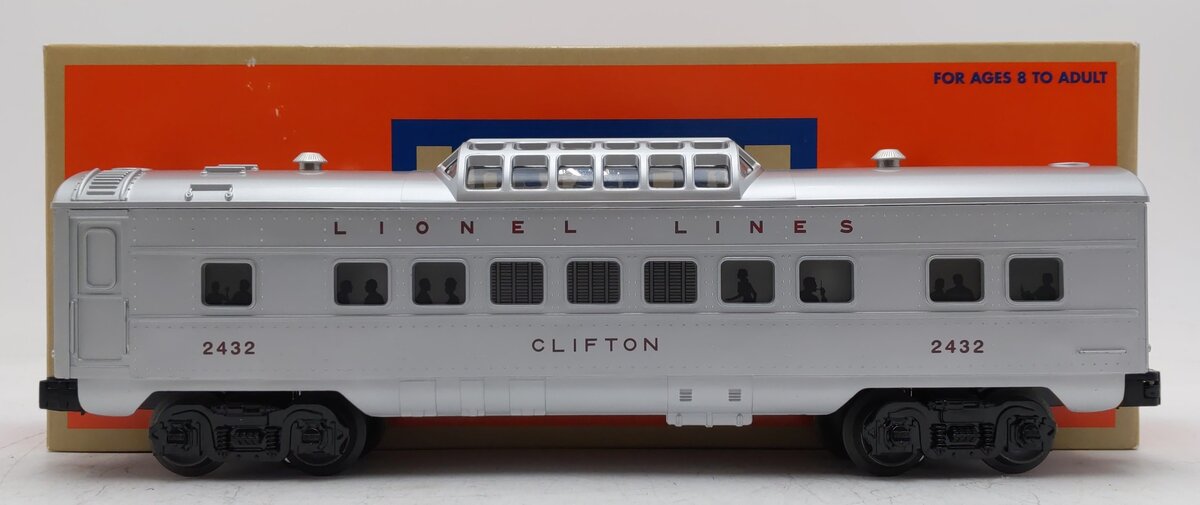 Lionel 6-52469 O Lionel Lines East Hartford Illuminated Vista Dome Car #2432 LN/Box