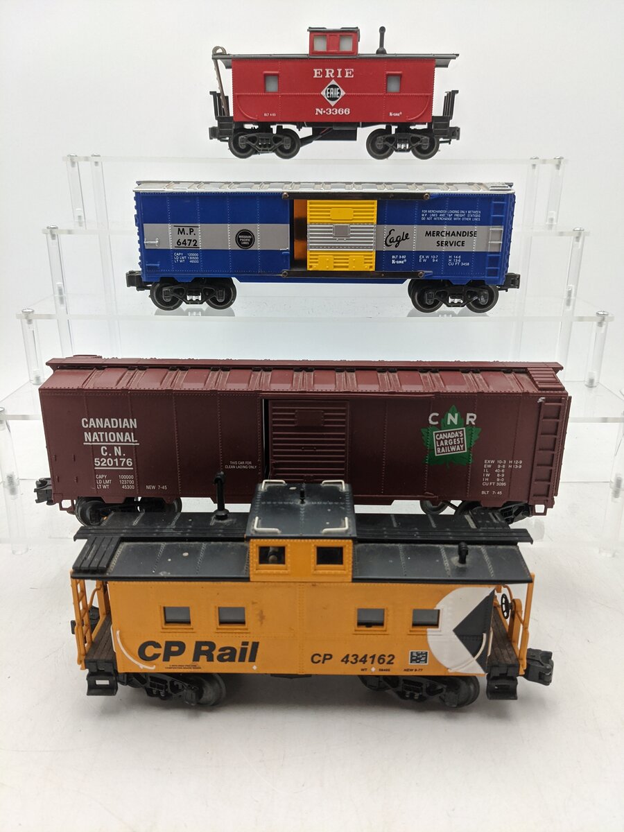 MTH & Other O Gauge Assorted Train Cars [4] EX