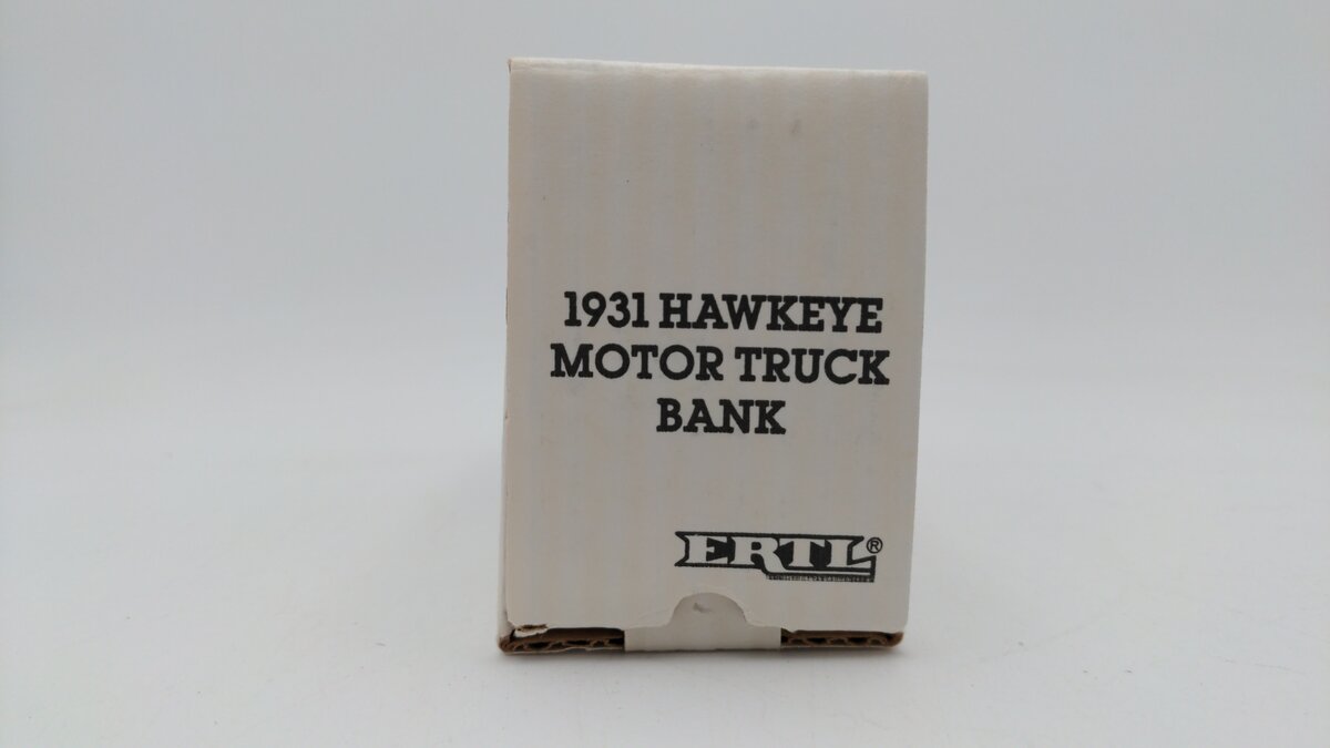 Ertl 9118 1:34 Scale Diecast Asheville Office Supply '31 Hawkeye Box Truck Bank EX/Box