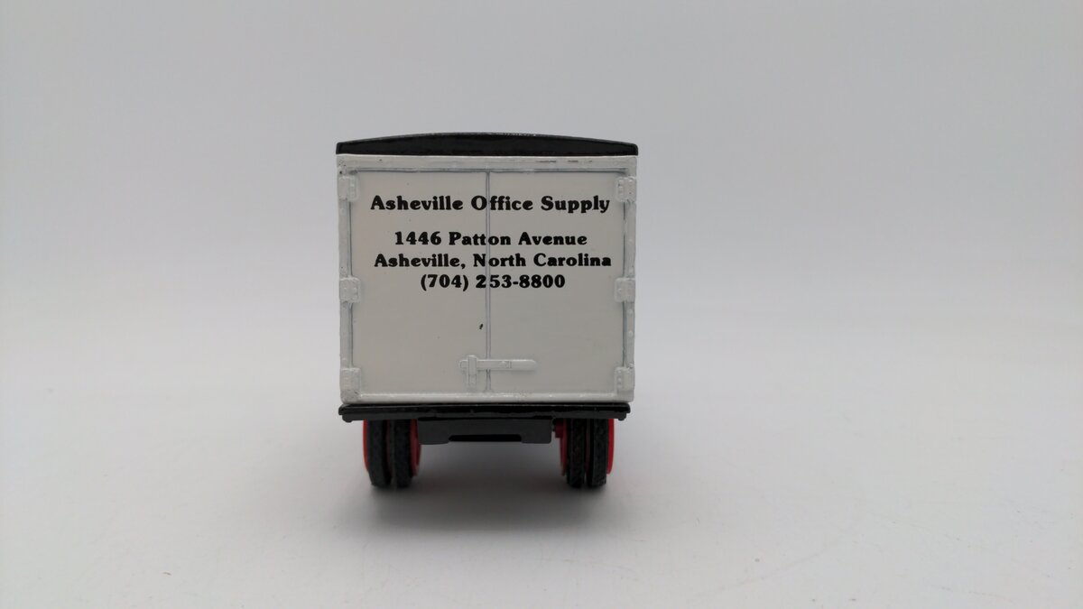 Ertl 9118 1:34 Scale Diecast Asheville Office Supply '31 Hawkeye Box Truck Bank EX/Box