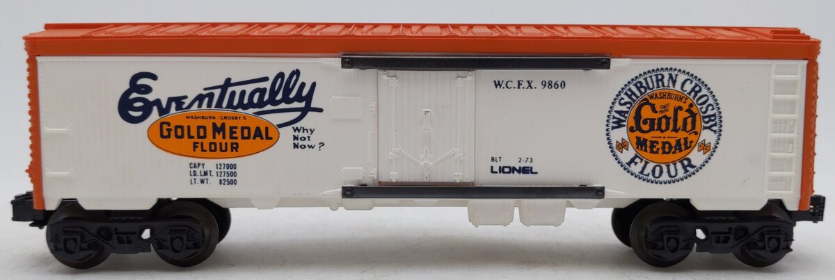 Lionel 6-9860 O Gauge Gold Medal Flour Billboard Reefer Car EX
