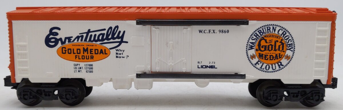 Lionel 6-9860 O Gauge Gold Medal Flour Billboard Reefer Car EX