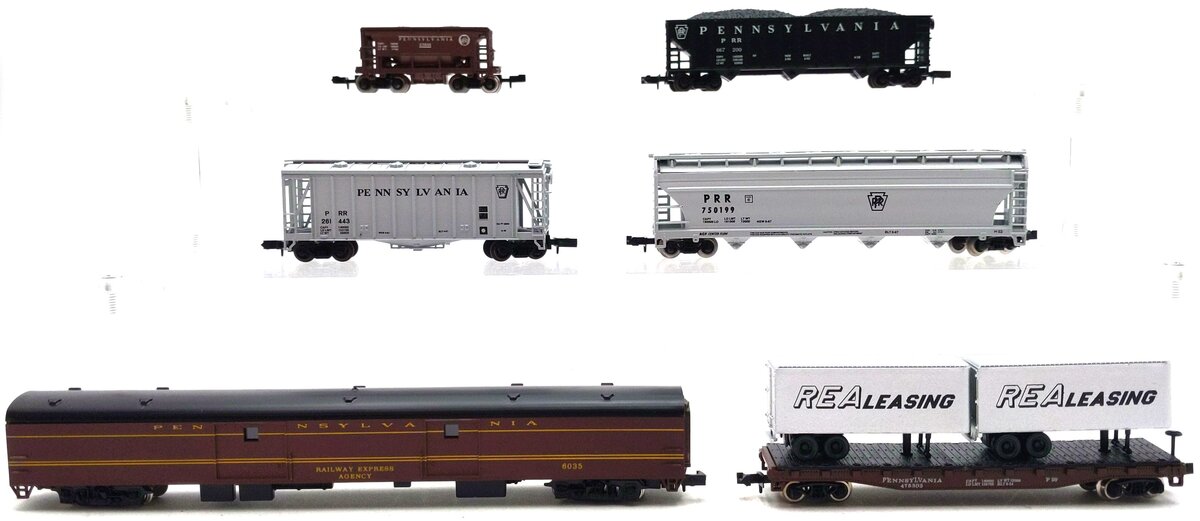 Atlas & Concor N Scale Assorted Freight & Passenger Cars [6] LN/Box