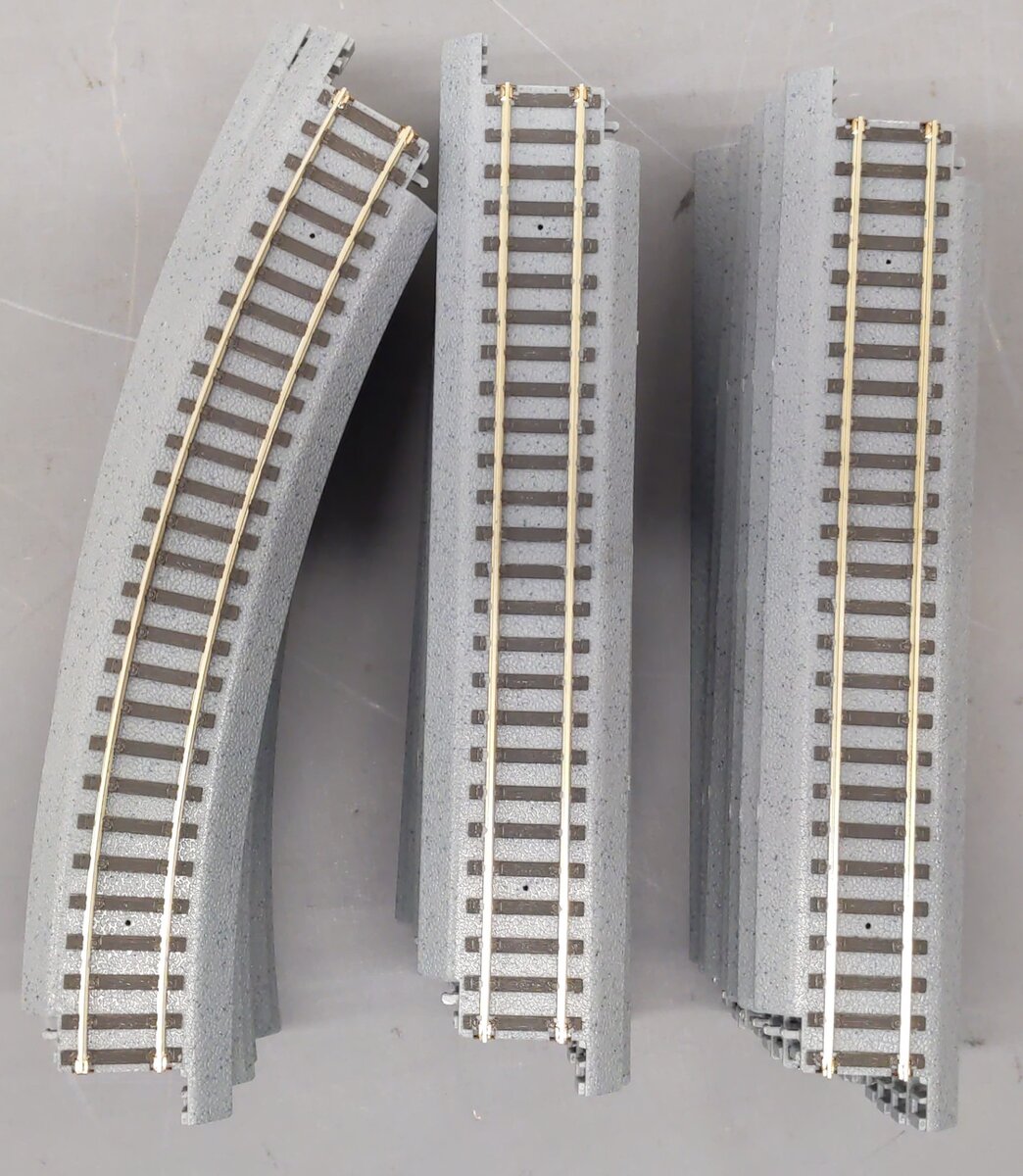 Walthers 931-1351/1352 HO Assorted Power-Loc Track- 9" Straight & 18" Curve [21] LN
