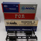 Walthers HO Containers [5] with Flat Panel and [2] Flatbed Semi-Tailer LN