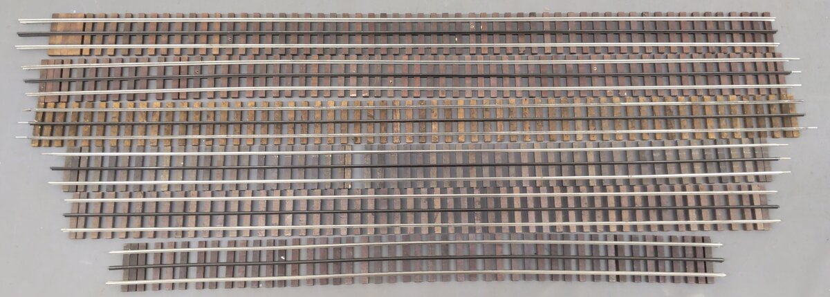 Gargraves O Gauge Assorted 3-Rail Straight Track Sections [6] VG