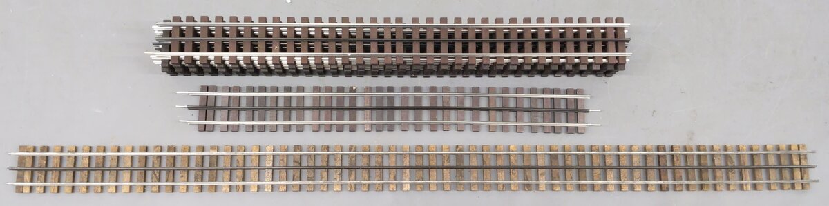 Gargraves O Gauge 3-Rail Assorted Straight Track Sections [8] VG