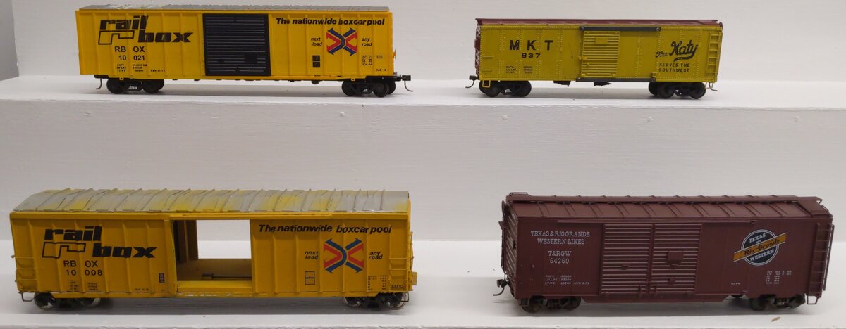 S Scale Assorted Boxcars [4] EX