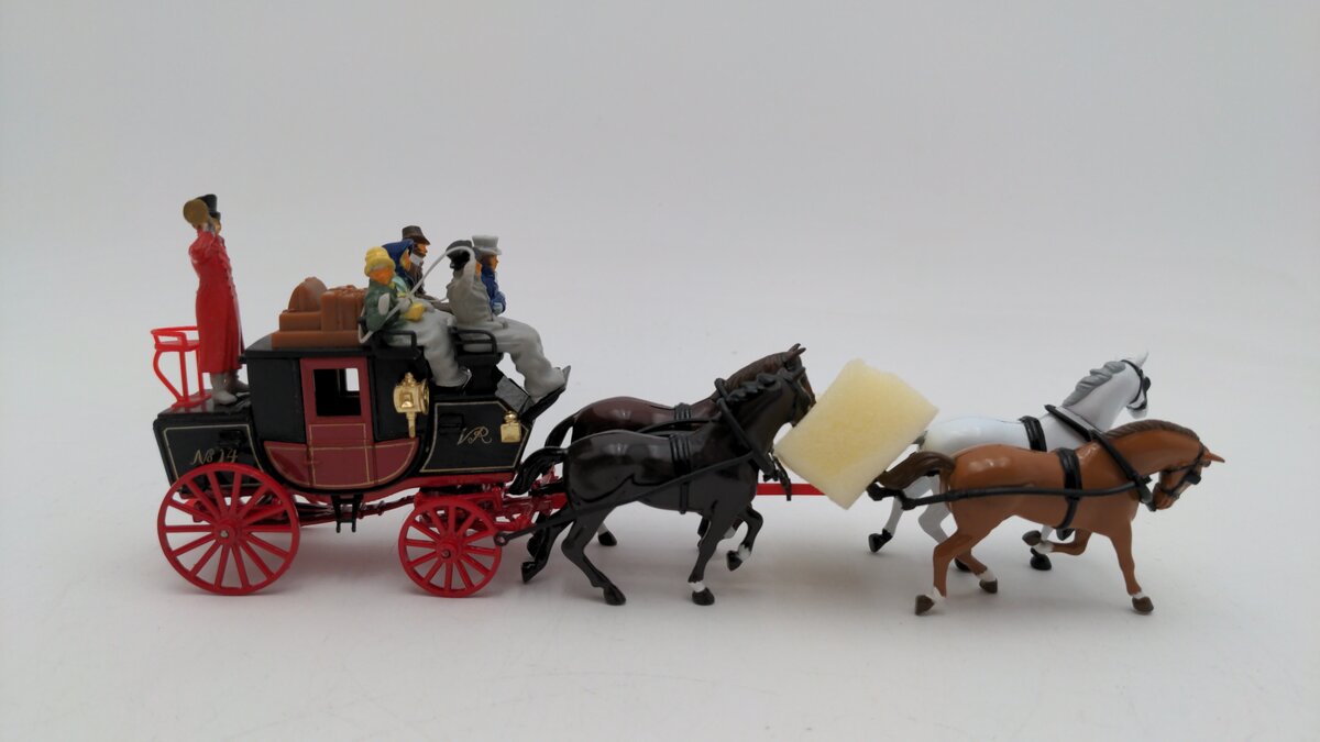 Matchbox YS-39 1:43 Scale Models Of Yesteryear 1820 Passenger Coach & Horses EX/Box